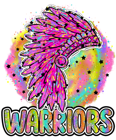 90s Girl Nostalgia Mascots Warriors DTF (direct-to-film) Transfer