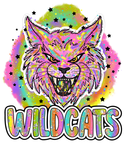 90s Girl Nostalgia Mascots Wildcats DTF (direct-to-film) Transfer