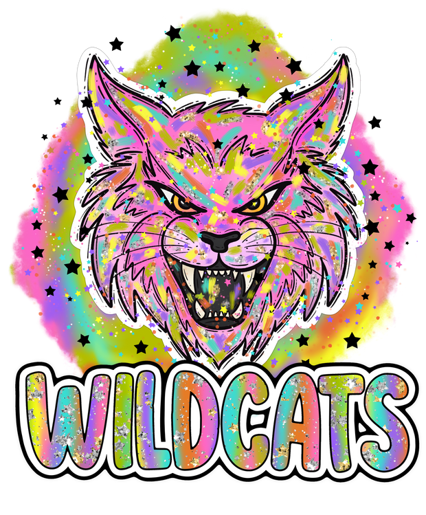 90s Girl Nostalgia Mascots Wildcats DTF (direct-to-film) Transfer