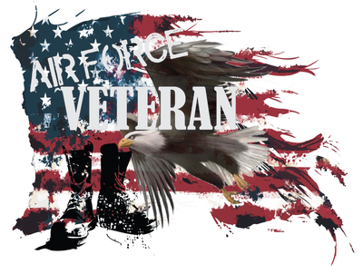 Air Force Veteran DTF (direct to film) Transfer