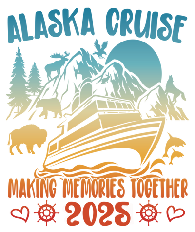 Alaska Cruise 2025 & Hearts DTF (direct-to-film) Transfer