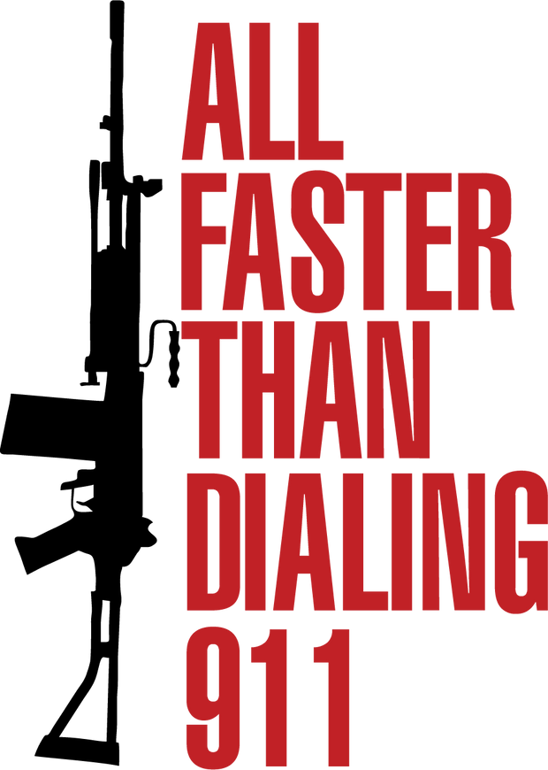 All Guns Are Faster Than Dialing 10 DTF (direct-to-film) Transfer