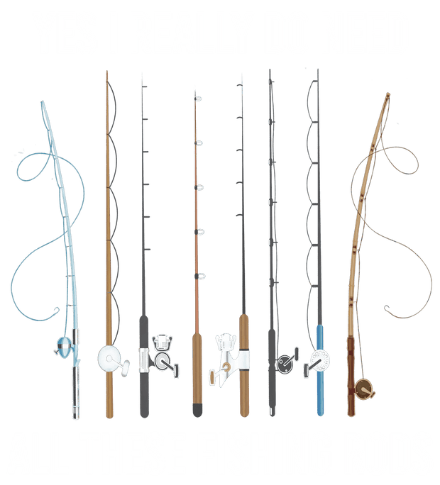 All These Fishing Poles DTF (direct-to-film) Transfer