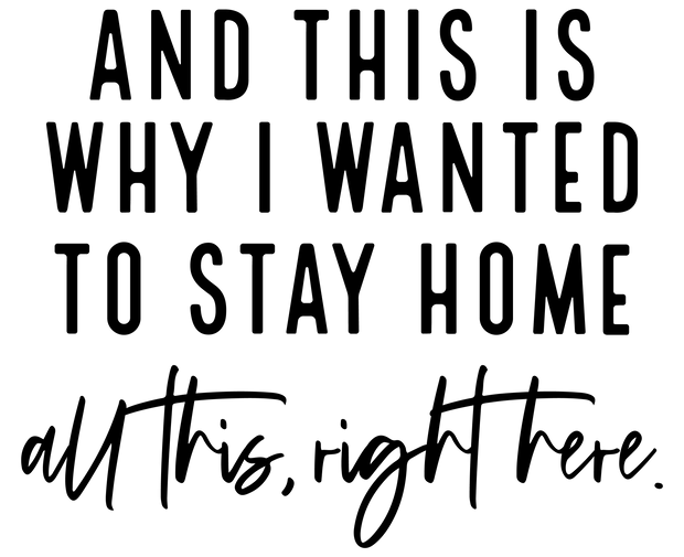 All This, Right Here in Black Font DTF (direct-to-film) Transfer