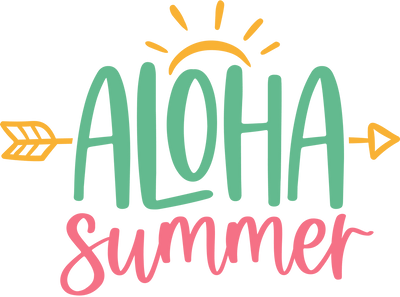 Aloha Summer DTF (direct-to-film) Transfer
