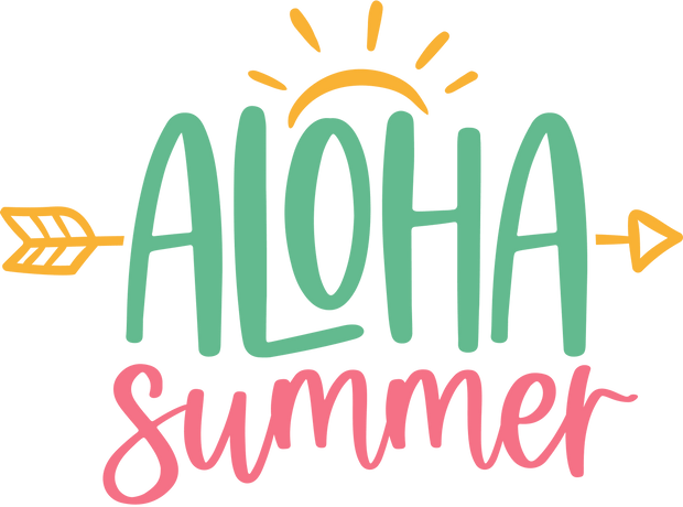 Aloha Summer DTF (direct-to-film) Transfer