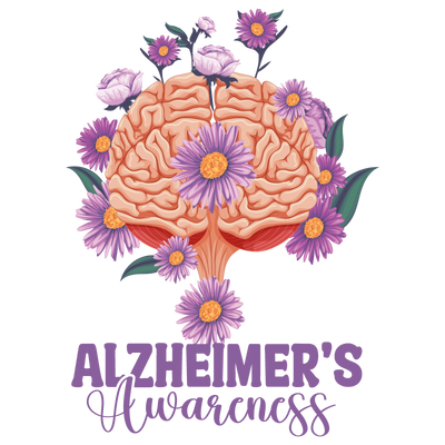 Alzheimer's Awareness Boho DTF (direct to film) Transfer