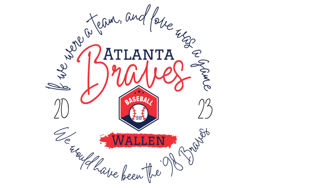 Atlanta Braves Wallen DTF Direct to Film Transfer - Twisted Image Transfers