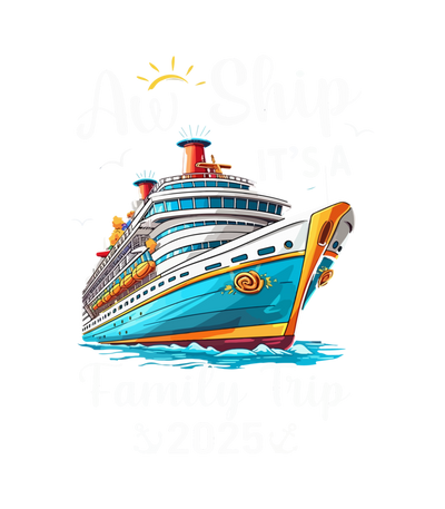 Aw Ship in White Font with Ship DTF (direct-to-film) Transfer