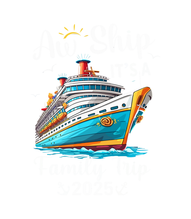Aw Ship in White Font with Ship DTF (direct-to-film) Transfer
