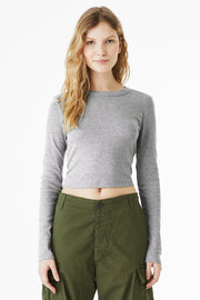 BELLA+CANVAS ®  Women's Micro Rib Long Sleeve Baby Tee BC1501