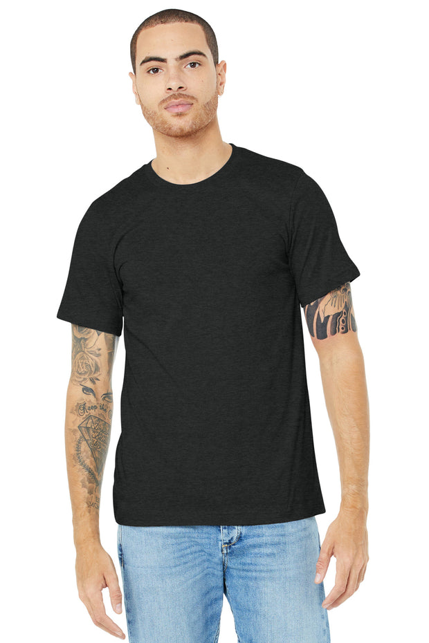 BELLA+CANVAS  ®  Unisex Heather CVC Short Sleeve Tee. BC3001CVC - Black Heather
