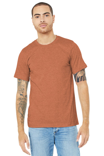 BELLA+CANVAS  ®  Unisex Heather CVC Short Sleeve Tee. BC3001CVC - Heather Autumn