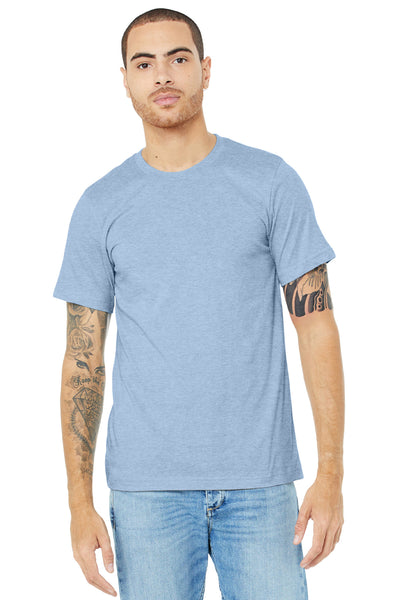 BELLA+CANVAS  ®  Unisex Heather CVC Short Sleeve Tee. BC3001CVC - Heather Baby Blue