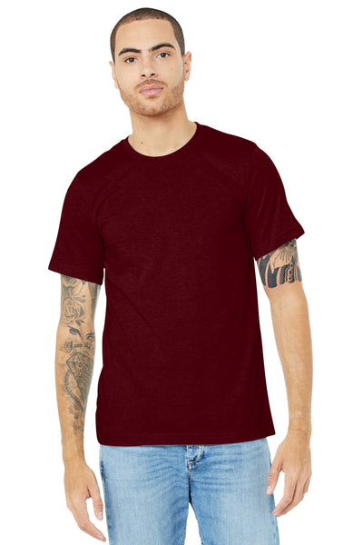 BELLA+CANVAS  ®  Unisex Heather CVC Short Sleeve Tee. BC3001CVC - Heather Cardinal