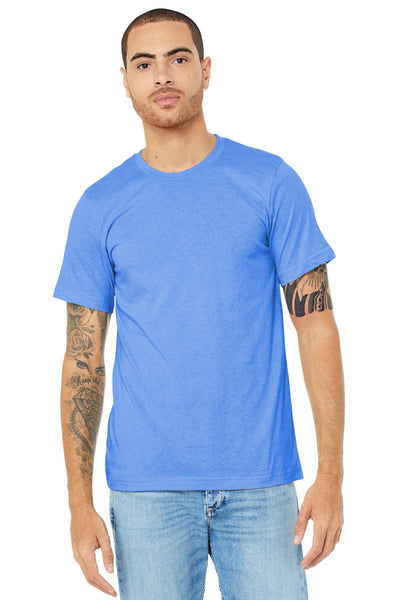 BELLA+CANVAS  ®  Unisex Heather CVC Short Sleeve Tee. BC3001CVC - Heather Columbia Blue
