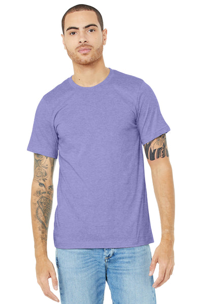 BELLA+CANVAS  ®  Unisex Heather CVC Short Sleeve Tee. BC3001CVC - Heather Dark Lavender