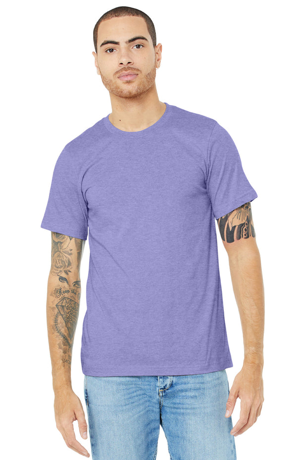 BELLA+CANVAS  ®  Unisex Heather CVC Short Sleeve Tee. BC3001CVC - Heather Dark Lavender