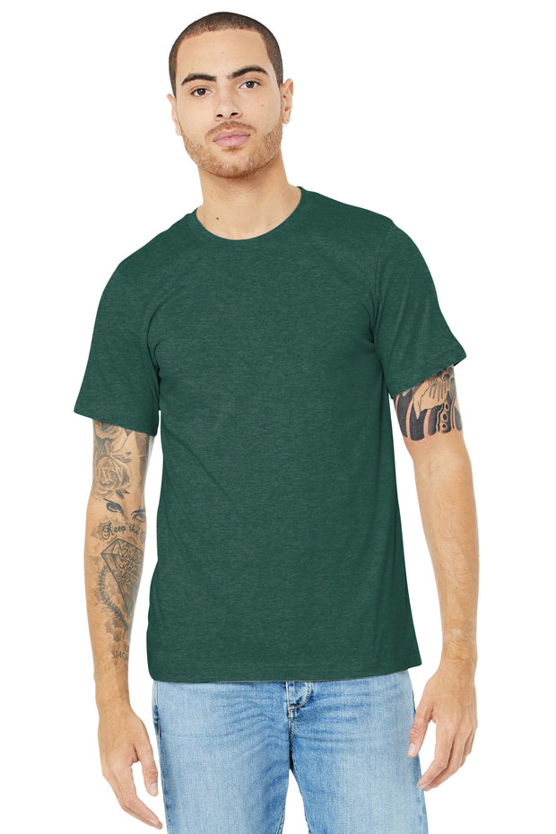 BELLA+CANVAS  ®  Unisex Heather CVC Short Sleeve Tee. BC3001CVC - Heather Forest