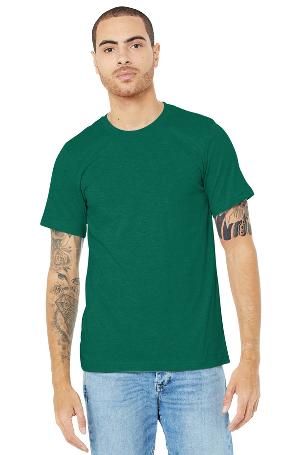 BELLA+CANVAS  ®  Unisex Heather CVC Short Sleeve Tee. BC3001CVC - Heather Grass Green