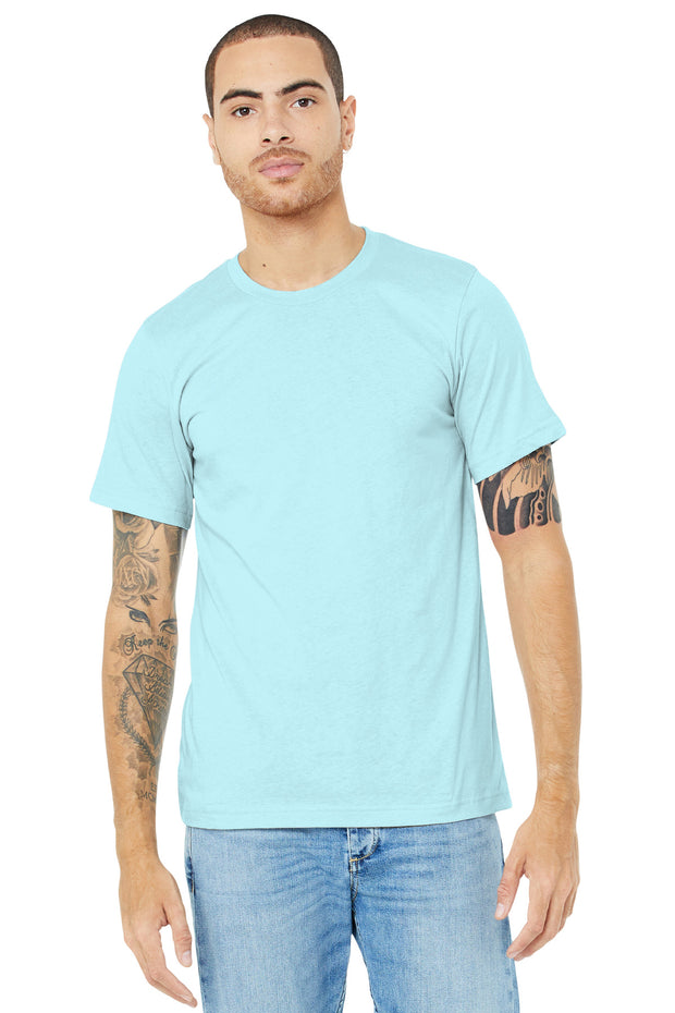 BELLA+CANVAS  ®  Unisex Heather CVC Short Sleeve Tee. BC3001CVC - Heather Ice Blue