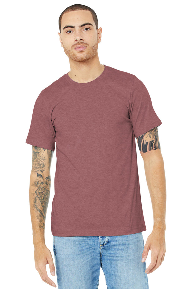 BELLA+CANVAS  ®  Unisex Heather CVC Short Sleeve Tee. BC3001CVC - Heather Mauve