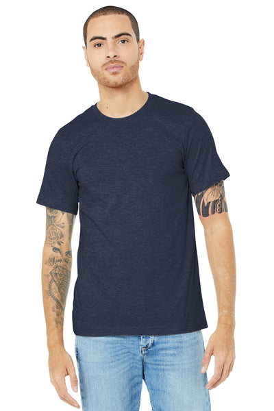 BELLA+CANVAS  ®  Unisex Heather CVC Short Sleeve Tee. BC3001CVC - Heather Midnight Navy