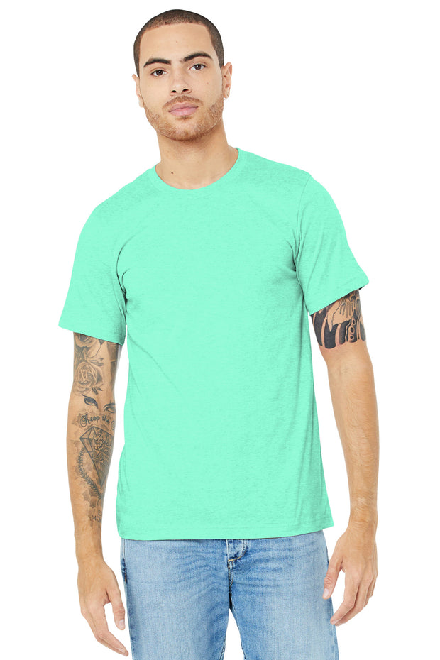 BELLA+CANVAS  ®  Unisex Heather CVC Short Sleeve Tee. BC3001CVC - Heather Mint