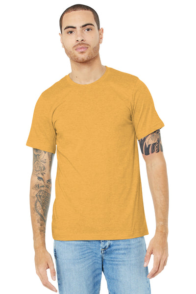 BELLA+CANVAS  ®  Unisex Heather CVC Short Sleeve Tee. BC3001CVC - Heather Mustard