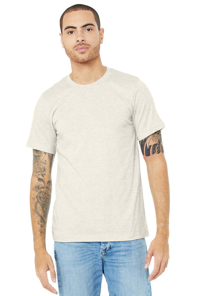 BELLA+CANVAS  ®  Unisex Heather CVC Short Sleeve Tee. BC3001CVC - Heather Natural