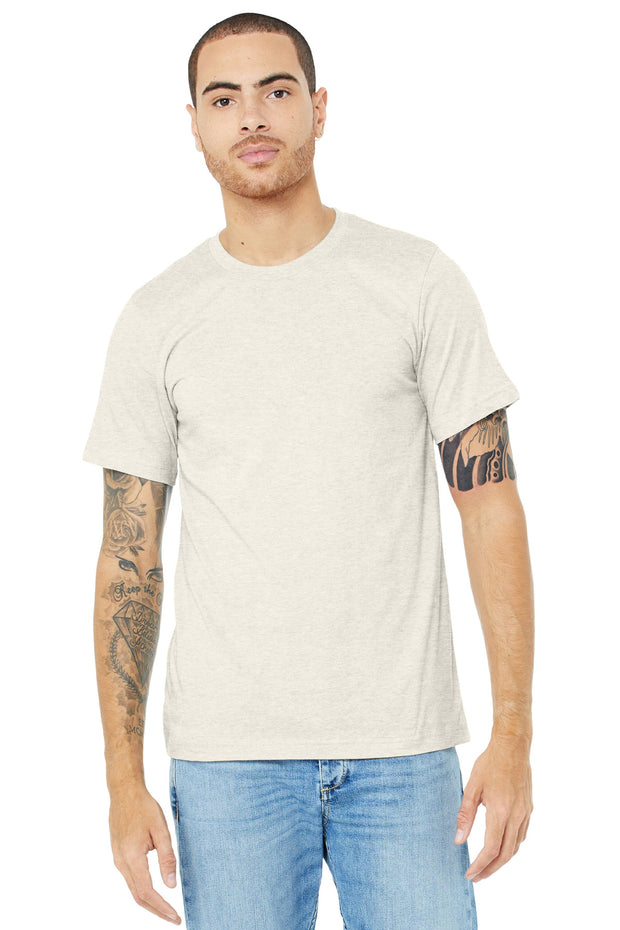 BELLA+CANVAS  ®  Unisex Heather CVC Short Sleeve Tee. BC3001CVC - Heather Natural