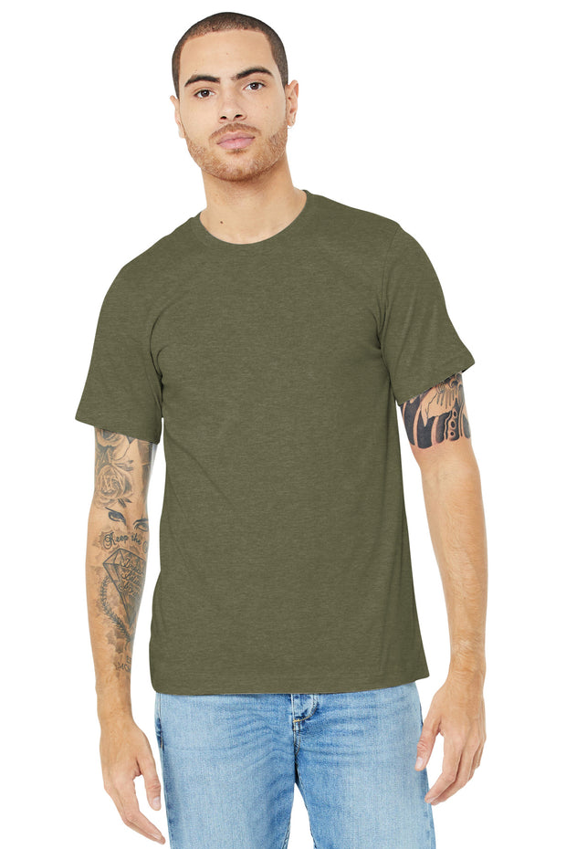 BELLA+CANVAS  ®  Unisex Heather CVC Short Sleeve Tee. BC3001CVC - Heather Olive