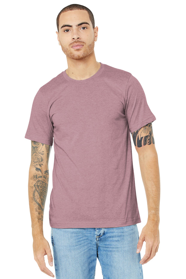 BELLA+CANVAS  ®  Unisex Heather CVC Short Sleeve Tee. BC3001CVC - Heather Orchid