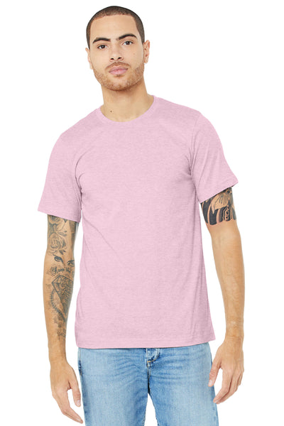BELLA+CANVAS  ®  Unisex Heather CVC Short Sleeve Tee. BC3001CVC - Heather Pink