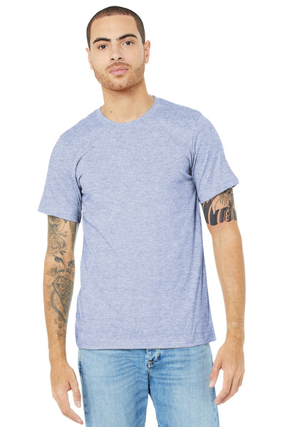 BELLA+CANVAS  ®  Unisex Heather CVC Short Sleeve Tee. BC3001CVC - Heather Prism Blue