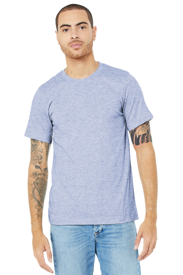 BELLA+CANVAS  ®  Unisex Heather CVC Short Sleeve Tee. BC3001CVC - Heather Prism Blue