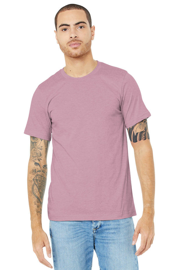 BELLA+CANVAS  ®  Unisex Heather CVC Short Sleeve Tee. BC3001CVC - Heather Prism Lilac