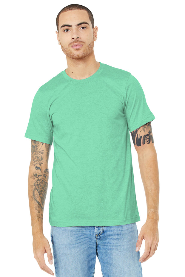 BELLA+CANVAS  ®  Unisex Heather CVC Short Sleeve Tee. BC3001CVC - Heather Prism Mint