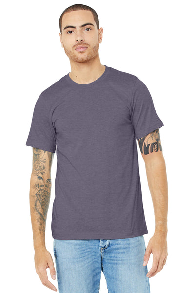 BELLA+CANVAS  ®  Unisex Heather CVC Short Sleeve Tee. BC3001CVC - Heather Purple