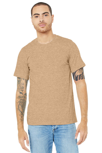 BELLA+CANVAS  ®  Unisex Heather CVC Short Sleeve Tee. BC3001CVC - Heather Sand Dune