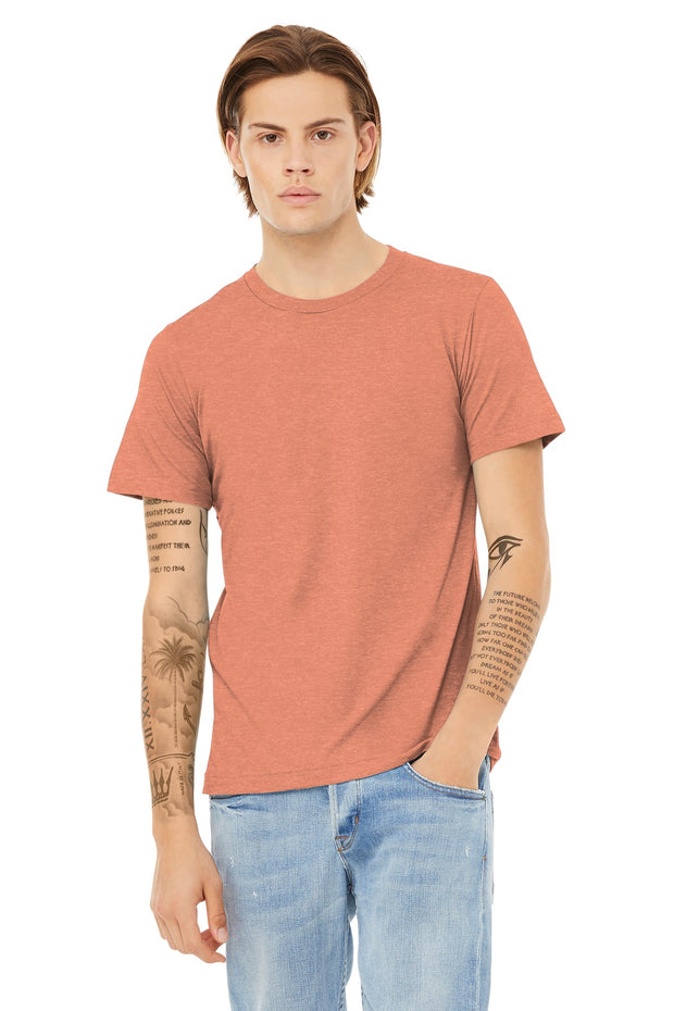 BELLA+CANVAS  ®  Unisex Heather CVC Short Sleeve Tee. BC3001CVC - Heather Sunset