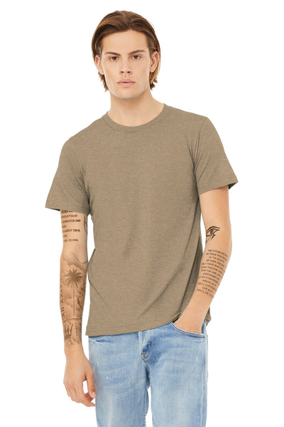 BELLA+CANVAS  ®  Unisex Heather CVC Short Sleeve Tee. BC3001CVC - Heather Tan