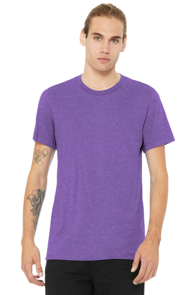BELLA+CANVAS  ®  Unisex Heather CVC Short Sleeve Tee. BC3001CVC - Heather Team Purple