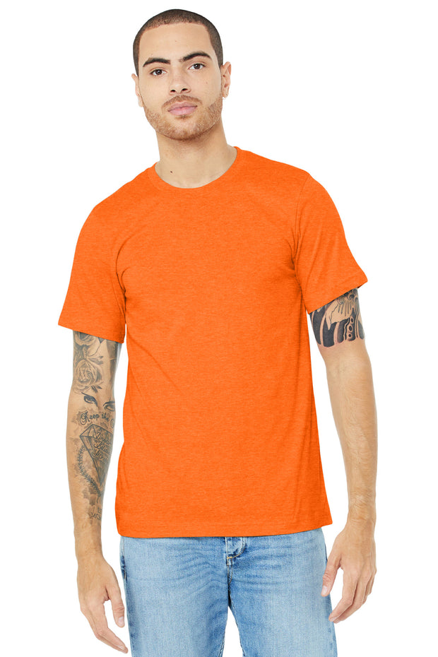 BELLA+CANVAS  ®  Unisex Heather CVC Short Sleeve Tee. BC3001CVC - Neon Orange