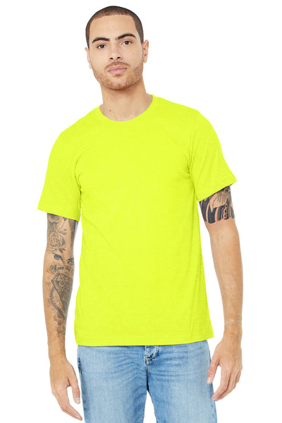 BELLA+CANVAS  ®  Unisex Heather CVC Short Sleeve Tee. BC3001CVC - Neon Yellow