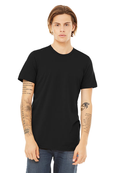 BELLA+CANVAS  ®  Unisex Heather CVC Short Sleeve Tee. BC3001CVC - Solid Black Blend