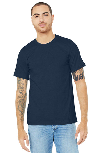 BELLA+CANVAS  ®  Unisex Heather CVC Short Sleeve Tee. BC3001CVC - Solid Navy Blend