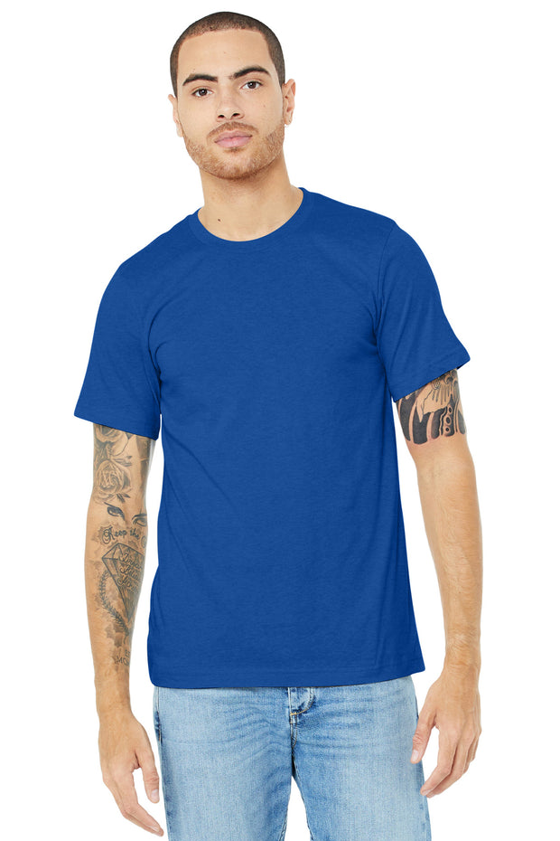 BELLA+CANVAS  ®  Unisex Heather CVC Short Sleeve Tee. BC3001CVC - Solid True Royal Blend