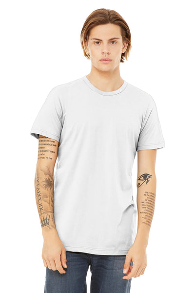 BELLA+CANVAS  ®  Unisex Heather CVC Short Sleeve Tee. BC3001CVC - Solid White Blend