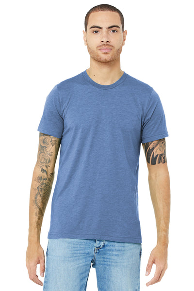 BELLA+CANVAS  ®  Unisex Triblend Short Sleeve Tee. BC3413 - Blue Triblend